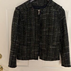 Brooks Brothers Green and Black Tweed Jacket